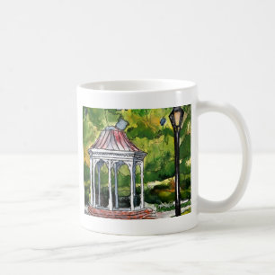 Gazebo-Aquarellmalerei-Gartennatur Kaffeetasse
