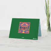 Gazebo des Weihnachtsmanns Karte (Rückseite)