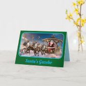 Gazebo des Weihnachtsmanns Karte (Gelbe Blume)