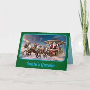 Gazebo des Weihnachtsmanns Karte