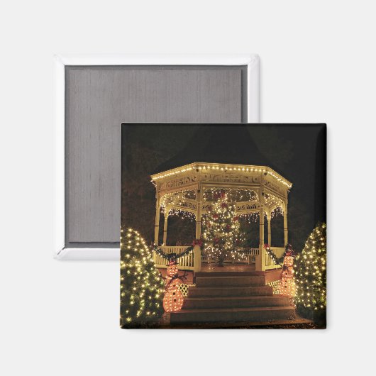 Gazebo Dressed für Weihnachten Magnet (Vorderseite/Rückseite)