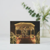 Gazebo Dressed für Weihnachten Postkarte (Stehend Vorderseite)