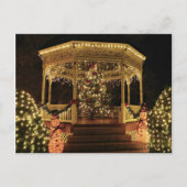 Gazebo Dressed für Weihnachten Postkarte (Vorderseite)