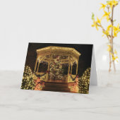 Gazebo gekleidet für Weihnachten Karte (Gelbe Blume)