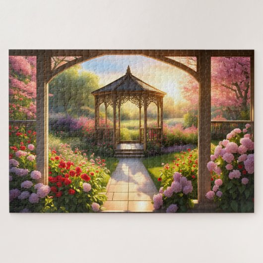 Gazebo im Garten Puzzle (Horizontal)