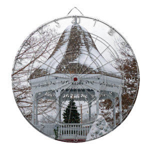 Gazebo im Schnee Dartscheibe