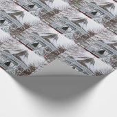 Gazebo im Schnee Geschenkpapier (Ecke)