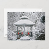 Gazebo im Schnee Postkarte (Vorne/Hinten)