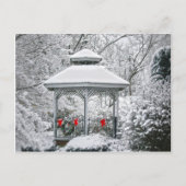 Gazebo im Schnee Postkarte (Vorderseite)