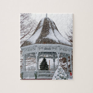 Gazebo im Schnee Puzzle
