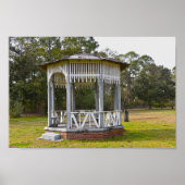 Gazebo in Old St. Joseph Friedhof, Florida Poster (Vorne)