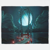 Gazebo (Mitternacht) Fleecedecke (Vorderseite (Horizontal))