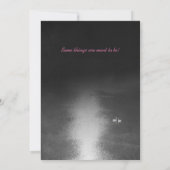 Gazebo-pinkfarbene Hochzeit Einladung (Rückseite)