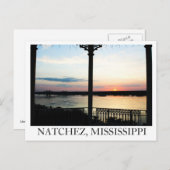 Gazebo Sunset in Natchez, Mississippi Postkarte (Vorne/Hinten)