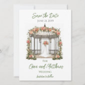 Gazebo Wedding Save the Date Invitation Card (Vorderseite)
