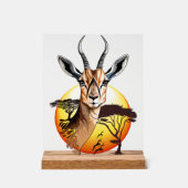 Gazelle African Antelope Wild Animal Acrylschild (Vorderseite)