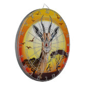 Gazelle African Antelope Wild Animal Dartscheibe (Vorderseite Links)