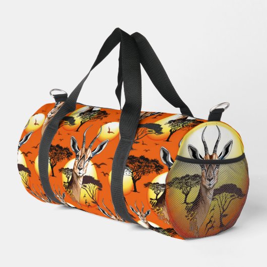 Gazelle African Antelope Wild Animal Duffle Bag (Rechte Ecke)