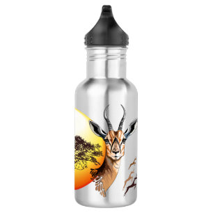 Gazelle African Antelope Wild Animal Edelstahlflasche