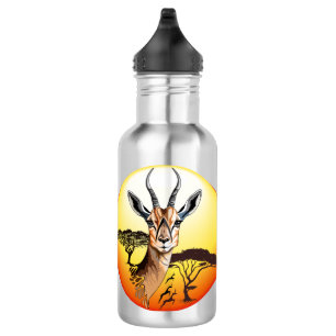 Gazelle African Antelope Wild Animal Edelstahlflasche