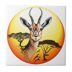 Gazelle African Antelope Wild Animal Fliese