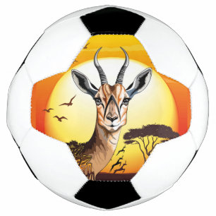 Gazelle African Antelope Wild Animal Fußball