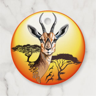 Gazelle African Antelope Wild Animal Geschenkanhänger