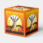 Gazelle African Antelope Wild Animal Geschenkschachtel (Rückseite)