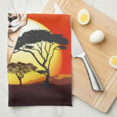 Gazelle African Antelope Wild Animal Geschirrtuch (Viertel Falte)