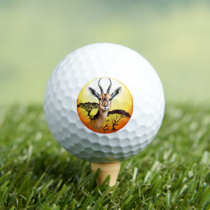 Gazelle African Antelope Wild Animal Golfball