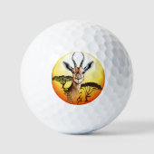 Gazelle African Antelope Wild Animal Golfball (Vorderseite)