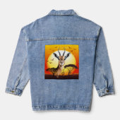 Gazelle African Antelope Wild Animal Jeansjacke (Rückseite)