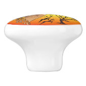 Gazelle African Antelope Wild Animal Keramikknauf (Seitenansicht)