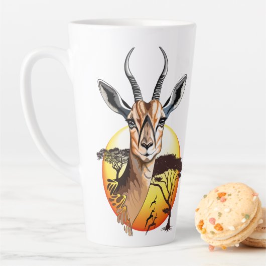 Gazelle African Antelope Wild Animal Milchtasse (Beispiel)