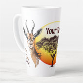 Gazelle African Antelope Wild Animal Milchtasse (Linke Ecke)