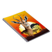 Gazelle African Antelope Wild Animal Notizblock (Rechte Seite)