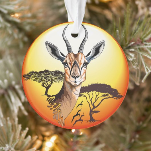Gazelle African Antelope Wild Animal Ornament (Baum)