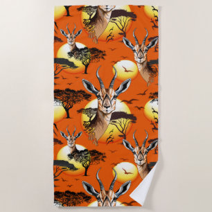Gazelle African Antelope Wild Animal Strandtuch