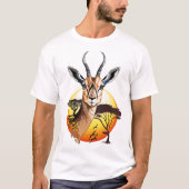 Gazelle African Antelope Wild Animal T-Shirt (Vorderseite)