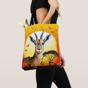 Gazelle African Antelope Wild Animal Tasche
