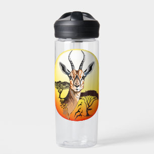 Gazelle African Antelope Wild Animal Trinkflasche