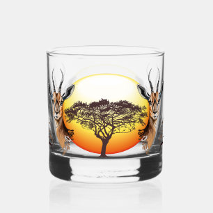 Gazelle African Antelope Wild Animal Whiskyglas