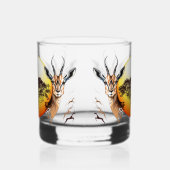 Gazelle African Antelope Wild Animal Whiskyglas (Links)