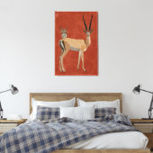 GAZELLE & ANTLER OWL LEINWANDDRUCK (Insitu (Schlafzimmer))
