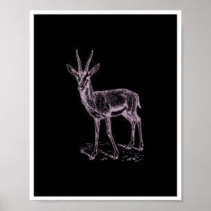 Gazelle Deer Poster