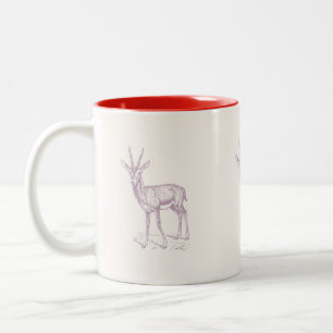 Gazelle Deer Zweifarbige Tasse