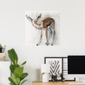 Gazelle Fawn Poster (Heimbüro)