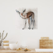 Gazelle Fawn Poster (Küche)