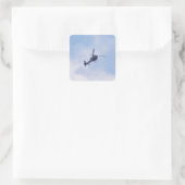 Gazelle Helicopter Quadratischer Aufkleber (Tasche)