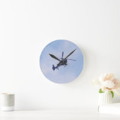 Gazelle Helicopter Runde Wanduhr (Zuhause)